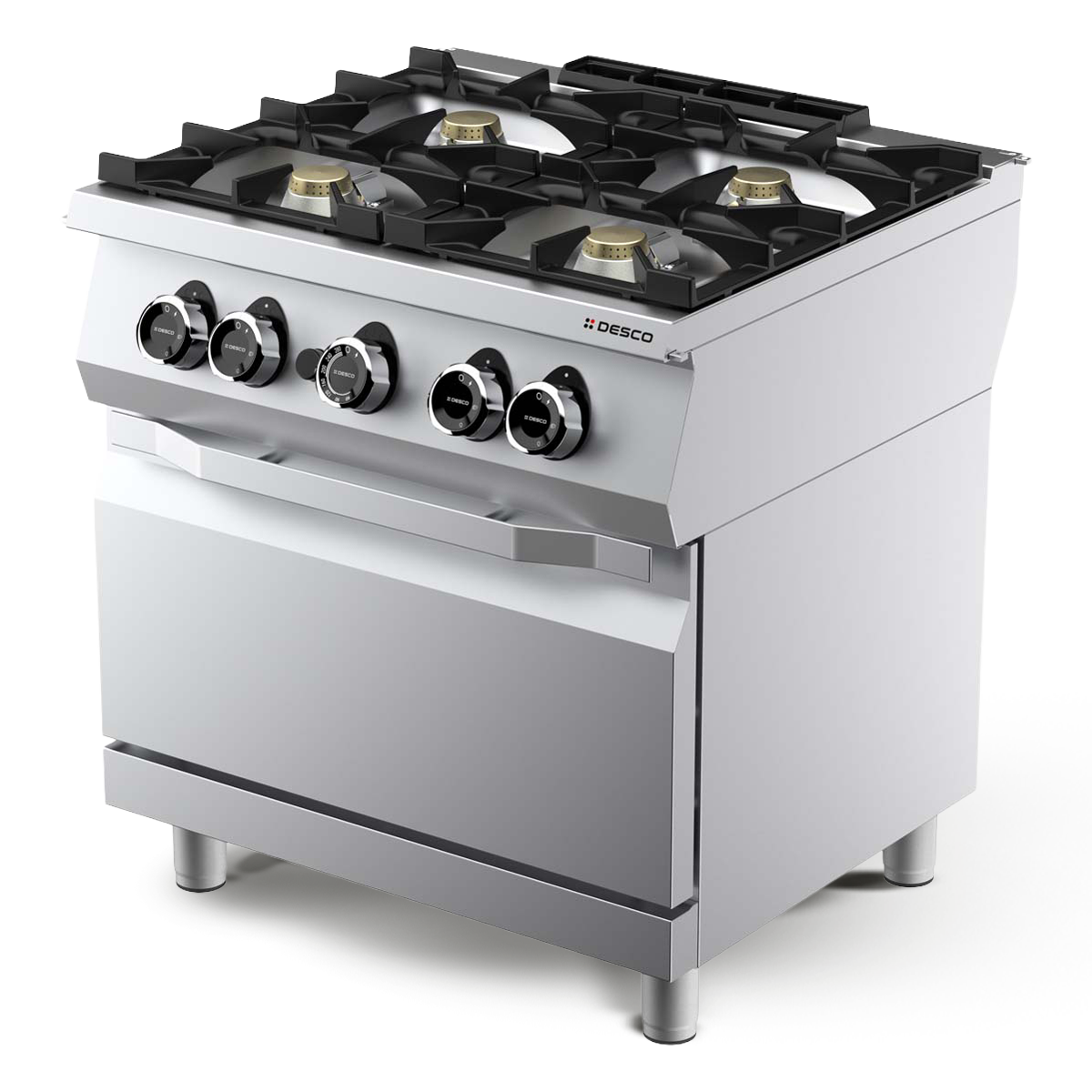 GAS KITCHEN RANGE 4 BURNERS + GAS OVEN 2/1