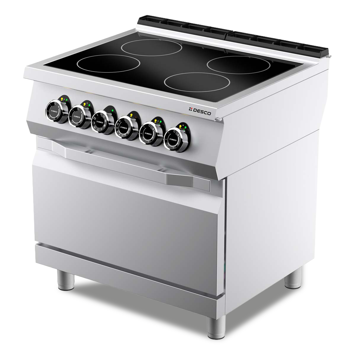INFRARED KITCHEN RANGE 4P + ELT OVEN 1/1 VENTILATED
