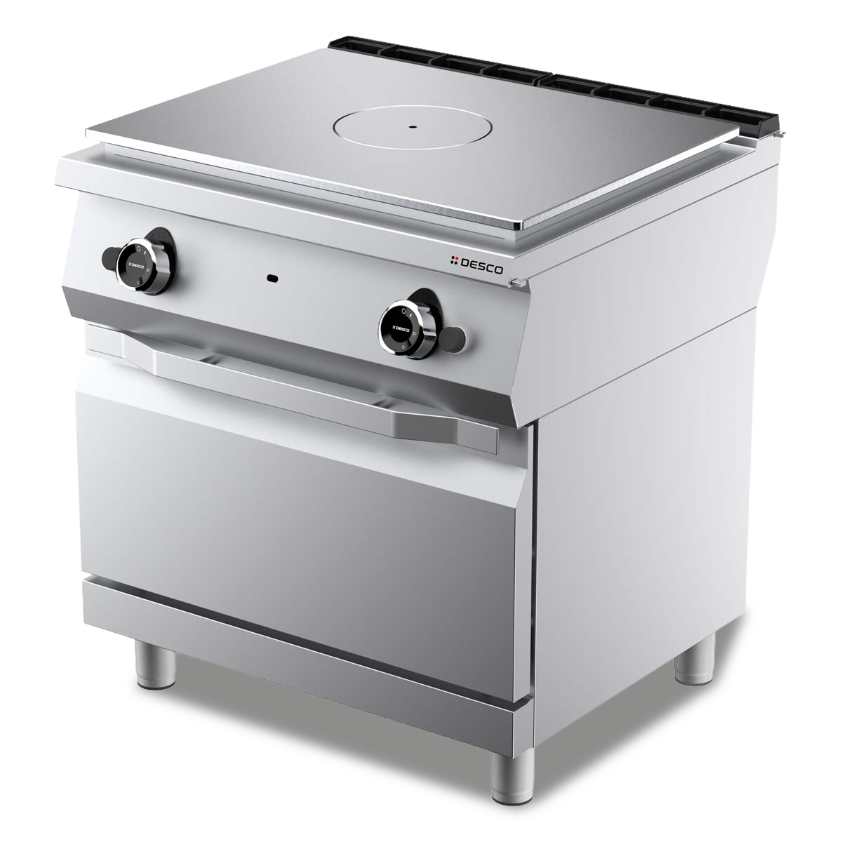 GAS SOLID TOP + GAS OVEN 2/1