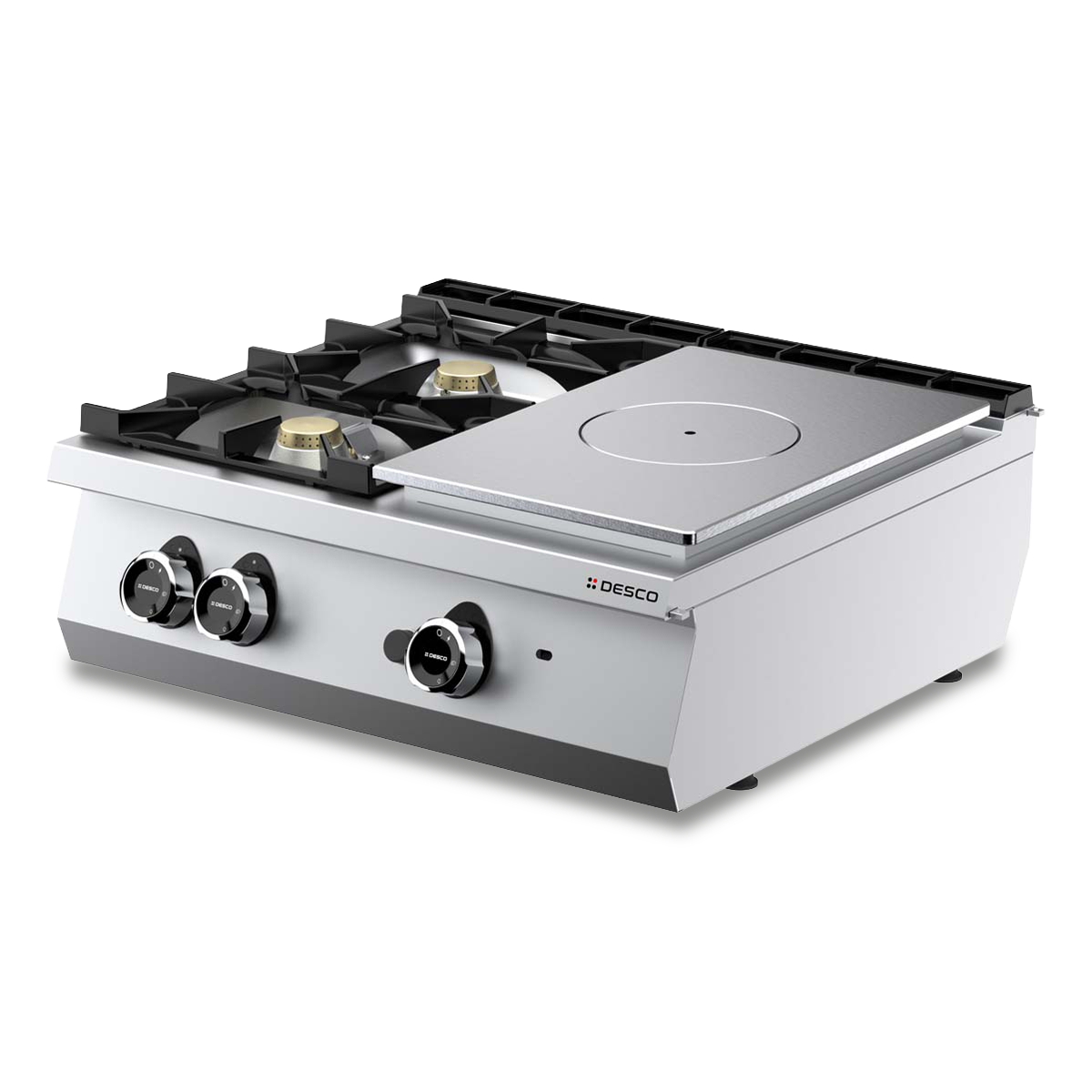 GAS SOLID TOP + 2-BURNER RANGE TOP