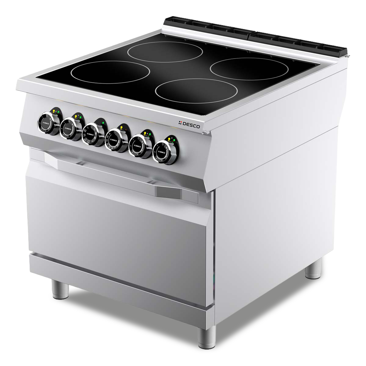INFRARED KITCHEN RANGE 4P + ELT OVEN 1/1 VENTILATED