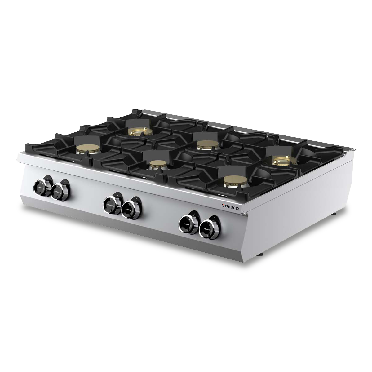 GAS COOKING TOP 6 BURNERS
