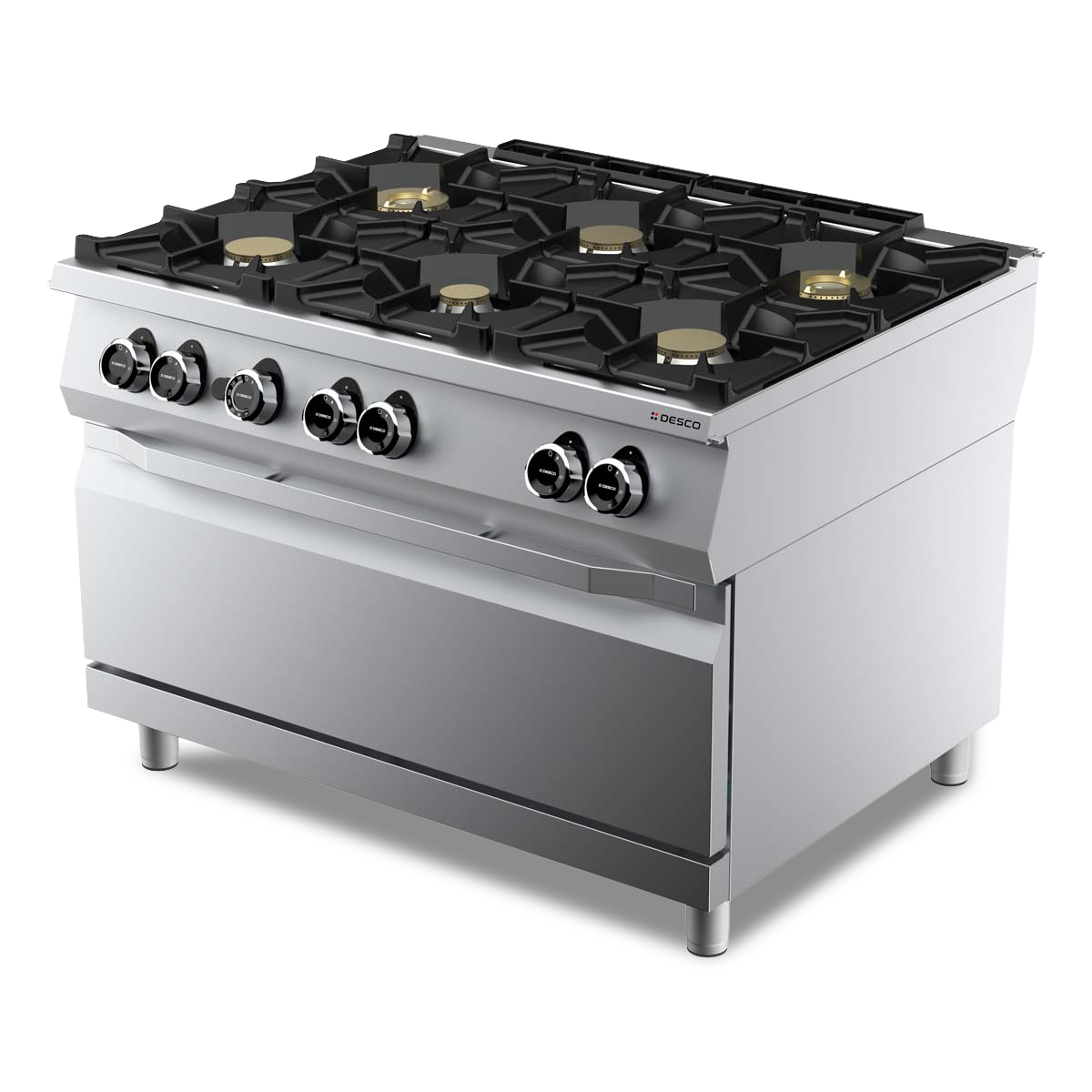 GAS KITCHEN RANGE 6 BURNERS + GAS OVEN MAXI