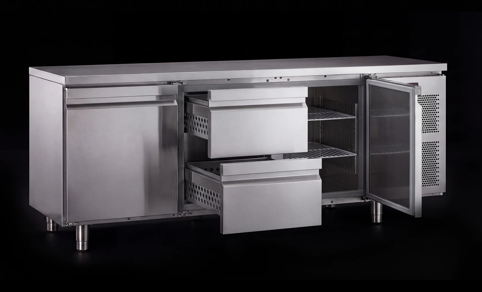 Desco open refrigerated counter